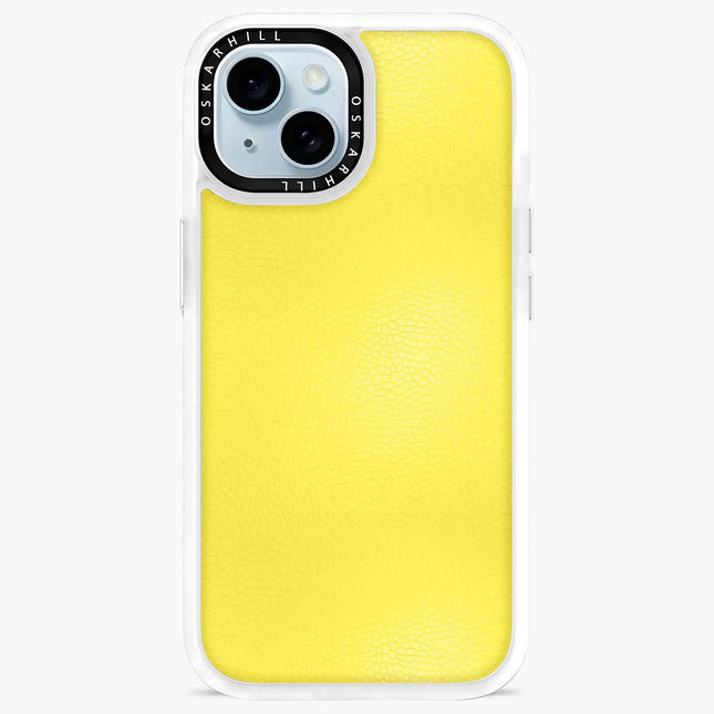 iPhone 14 Plus in Classic Leather MagSafe Compatible Corn Yellow