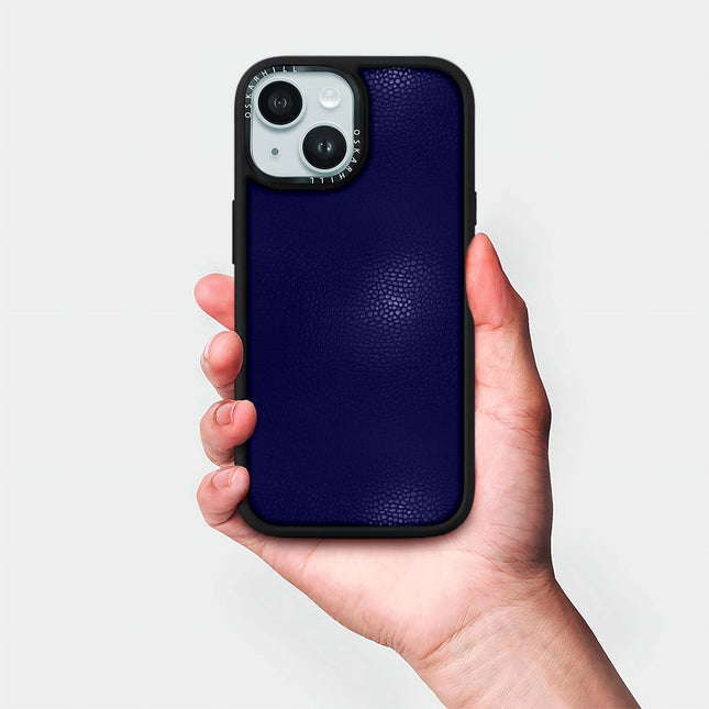 Coque Elite Leather pour iPhone 13 — Bleu nuit