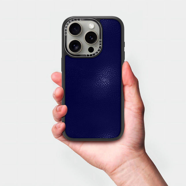 Coque Elite Leather pour iPhone 14 Pro — Bleu nuit