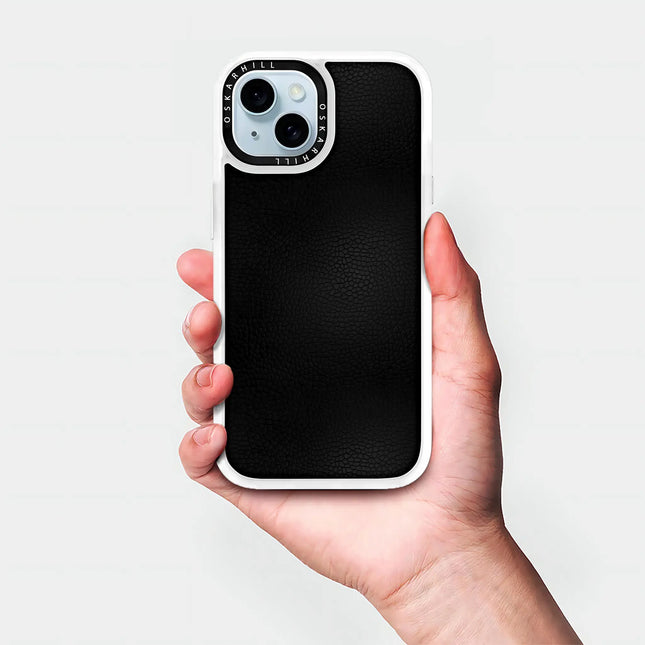 iPhone 14 Plus Case Classic Leather — Smoky Black