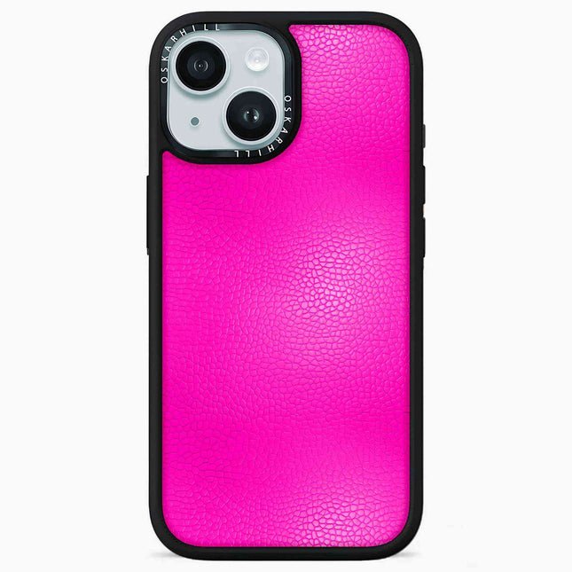 iPhone 14 Hülle Elite Leder – Shocking Pink