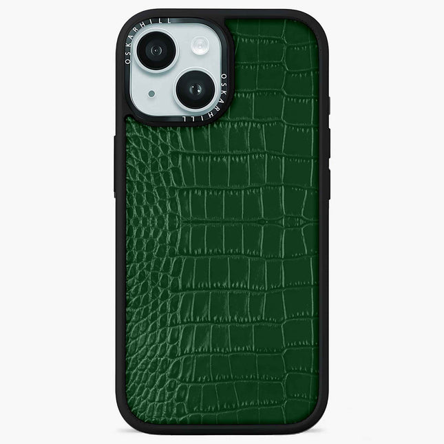 iPhone 13 Case Elite Alligator — Dark Green