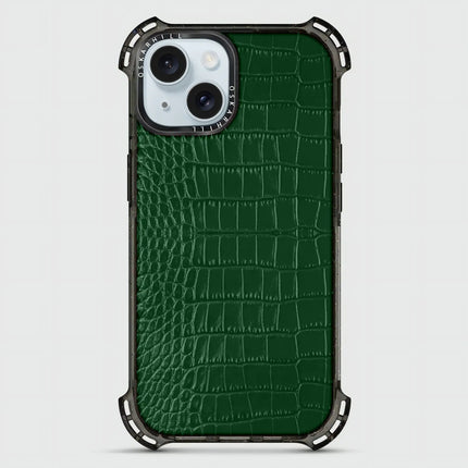 Coque iPhone 15 Plus Alligator Bounce — Vert foncé