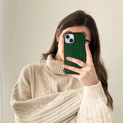 Coque iPhone 14 Plus Alligator Bounce — Vert foncé