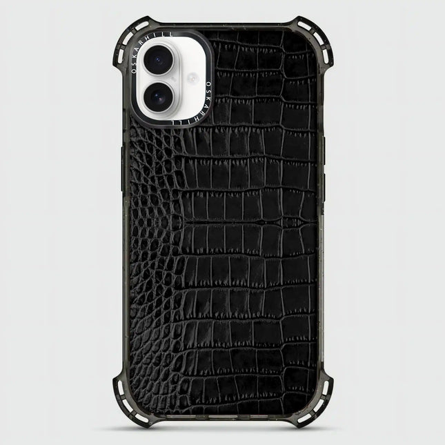 iPhone 16 Case Alligator Bounce — Smoky Black