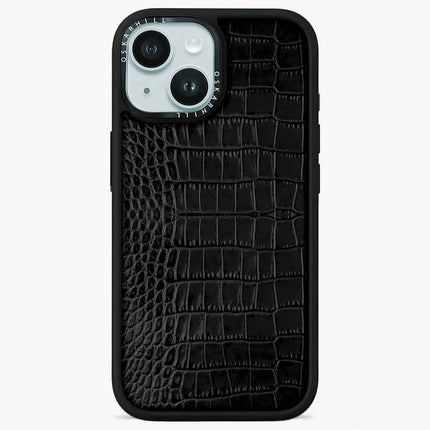 Coque Elite Alligator pour iPhone 13 Mini — Noir fumé