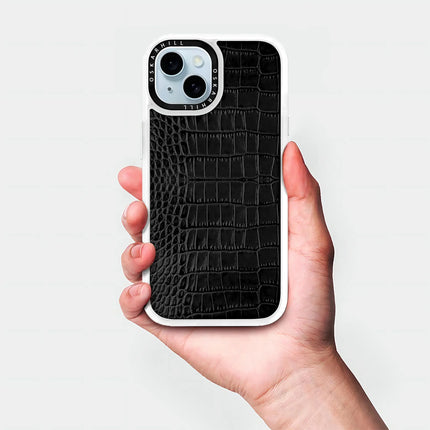 iPhone 13 Case Classic Alligator – Rauchschwarz