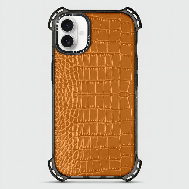 iPhone 16 Plus Alligator Bounce Case MagSafe Compatible Ruddy Brown