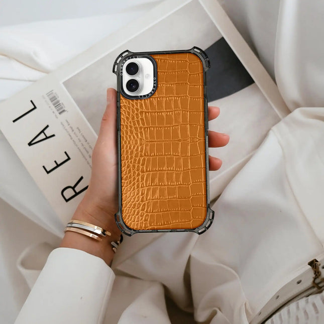 iPhone 16 Plus Case Alligator Bounce — Ruddy Brown