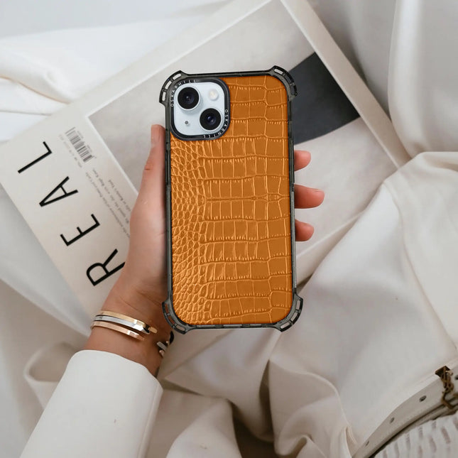 iPhone 15 Plus Case Alligator Bounce — Ruddy Brown