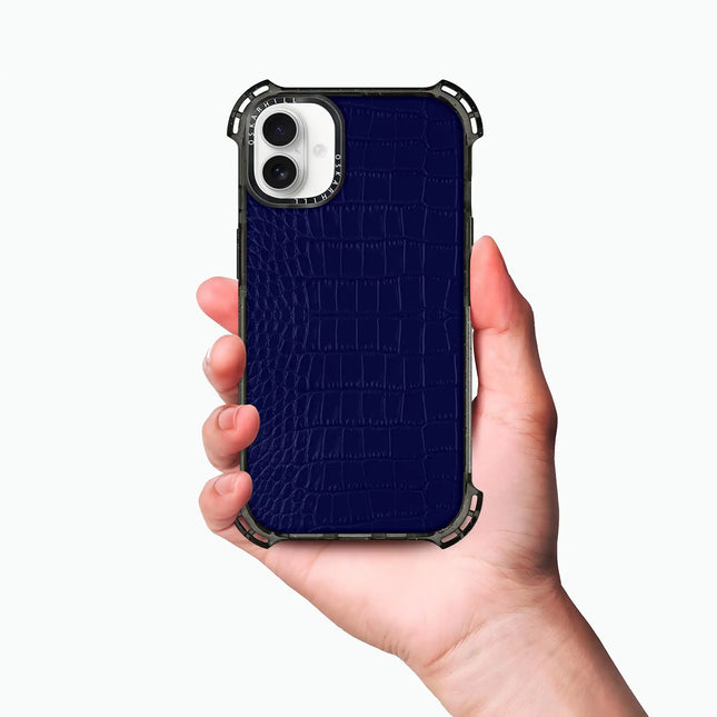 iPhone 16 Case Alligator Bounce — Night Blue