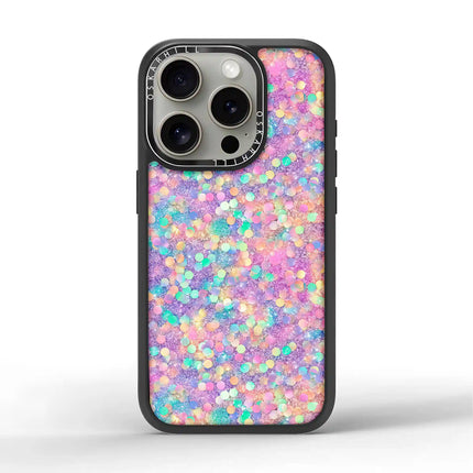 Coque iPhone 15 Pro Max Elite — Paillettes arc-en-ciel