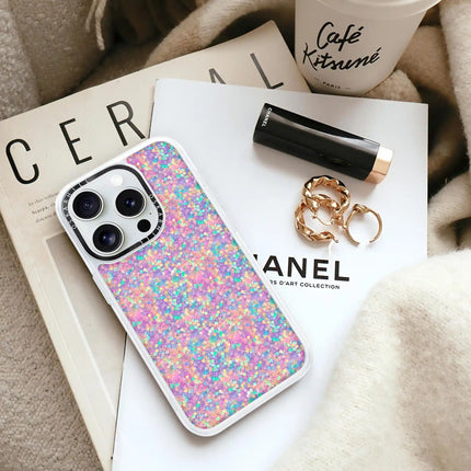 iPhone 15 Pro Case Classic — Rainbow Dream Glitter