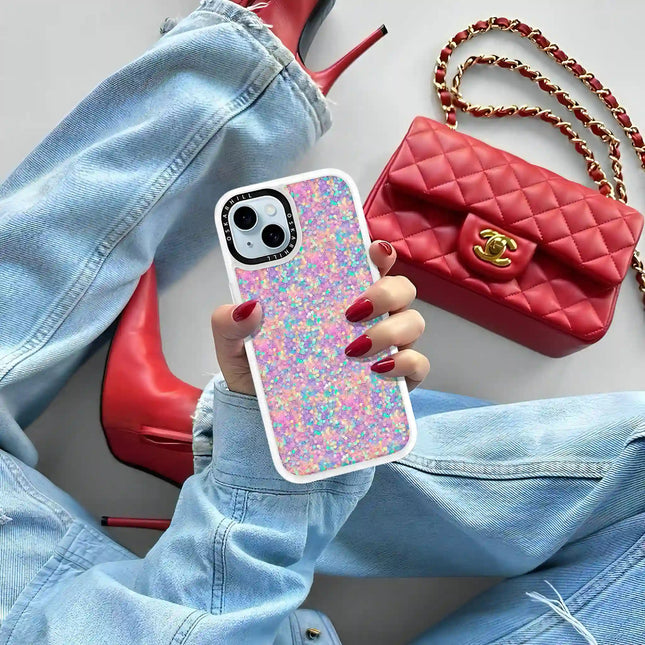 iPhone 15 Case Classic — Rainbow Dream Glitter