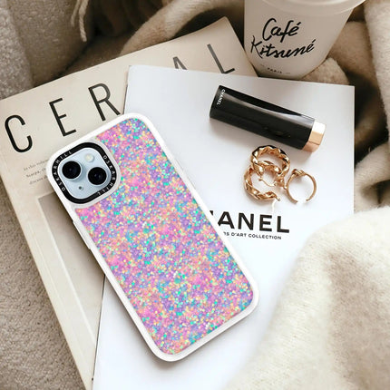 Coque iPhone 15 Plus classique — Rainbow Dream Glitter