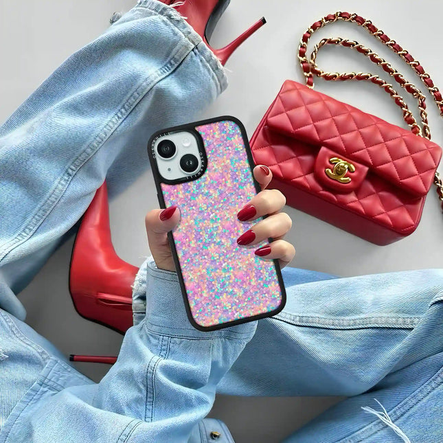 iPhone 13 Case Elite — Rainbow Dream Glitter