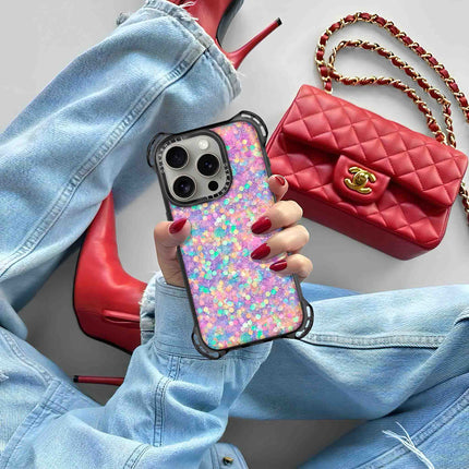 Coque iPhone 15 Pro Bounce — Rainbow Dream Glitter