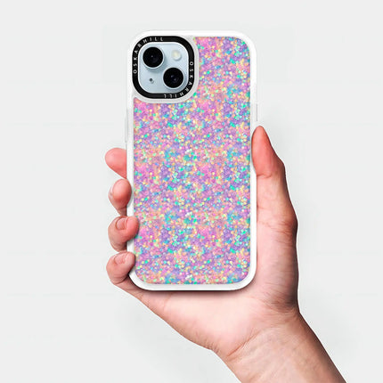 Coque iPhone 15 Classic — Rainbow Dream Glitter