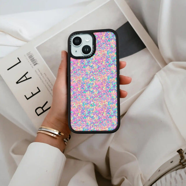 iPhone 14 Plus Elite MagSafe Compatible Rainbow Dream Glitter Case