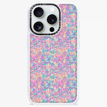 Coque iPhone 14 Pro Classic — Rainbow Dream Glitter