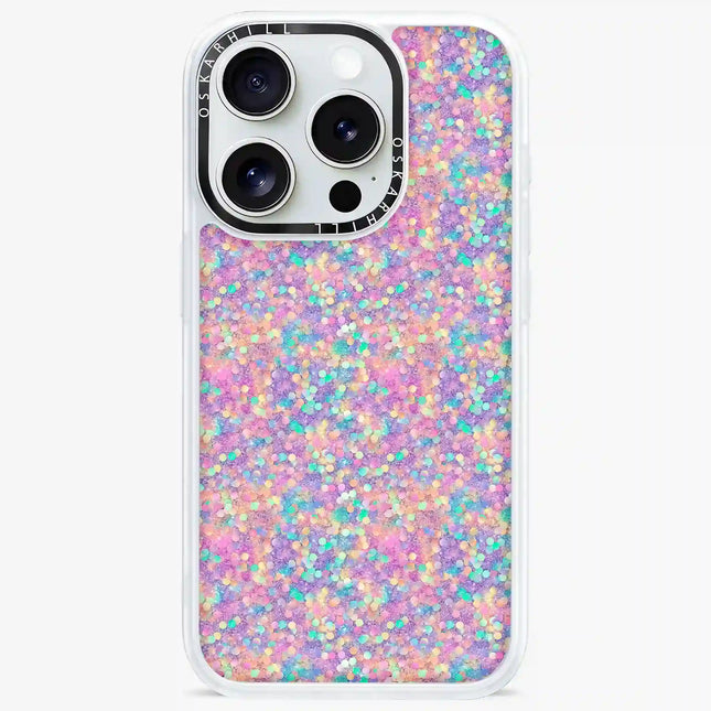 iPhone 15 Pro Case Classic — Rainbow Dream Glitter