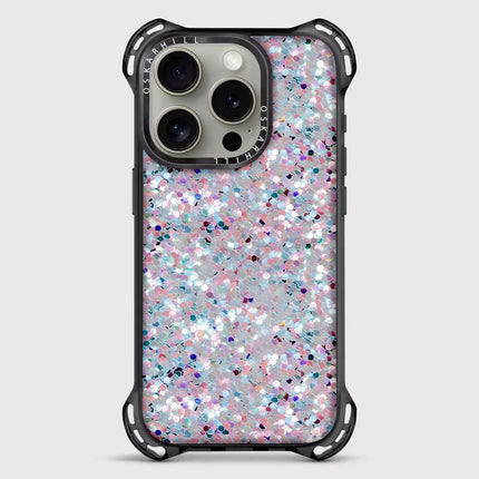 Coque iPhone 13 Pro Bounce — Paillettes givrées étoilées