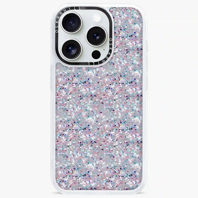 iPhone 15 Pro in Classic MagSafe Compatible Starlight Frost Glitter Case