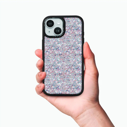 Coque iPhone 15 Elite — Paillettes givrées étoilées