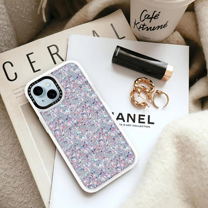 Coque classique pour iPhone 13 Mini — Starlight Frost Glitter