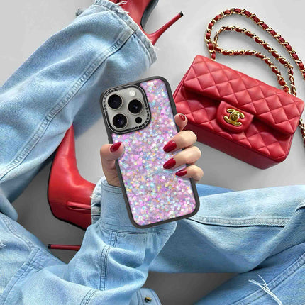 Coque iPhone 14 Pro Max Elite — Paillettes pastel crépusculaires