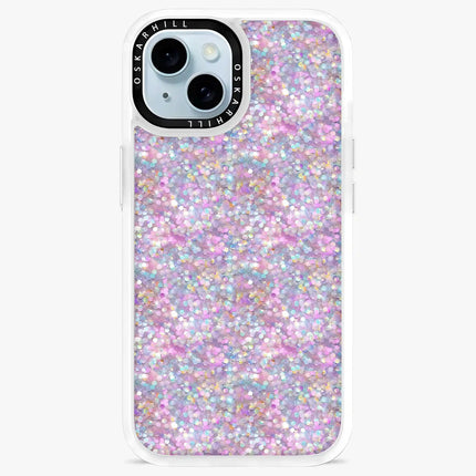 Coque iPhone 15 Plus classique — Paillettes pastel crépusculaires