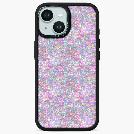 Coque iPhone 15 Plus Elite — Paillettes pastel crépusculaires