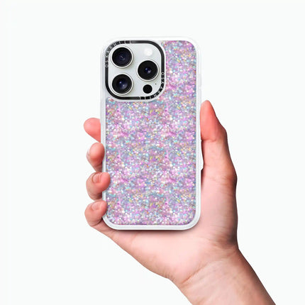 Coque iPhone 15 Pro Max Classic — Paillettes pastel crépusculaires