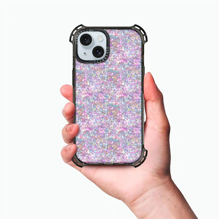 Coque iPhone 13 Bounce — Paillettes pastel crépusculaires