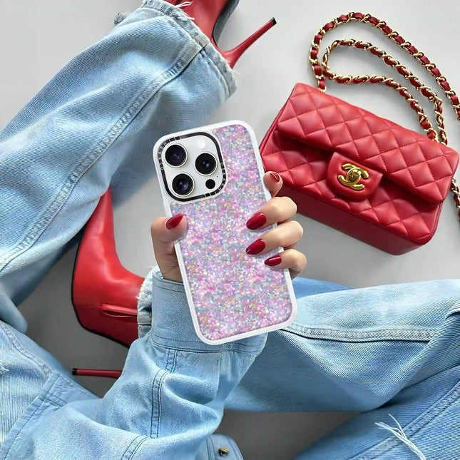 iPhone 16 Pro Max Case Classic — Pastel Twilight Glitter