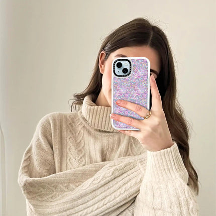 iPhone 15 Plus Case Classic — Pastel Twilight Glitter