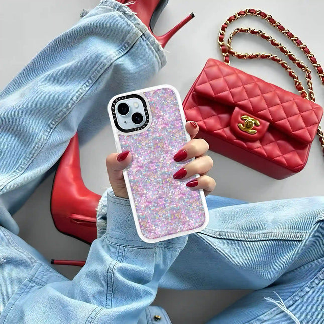 iPhone 15 Case Classic — Pastel Twilight Glitter