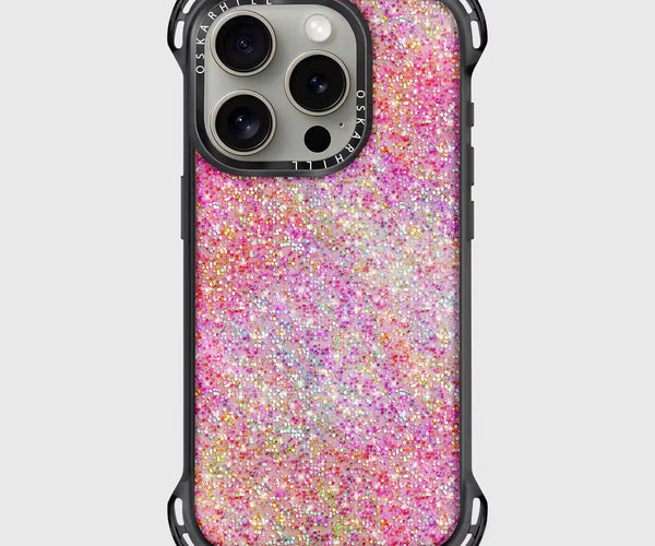 【iPhone16Pro】BONALENTURA iPhoneケース/ピンク IMG_6262PinkGlitter_33582167-