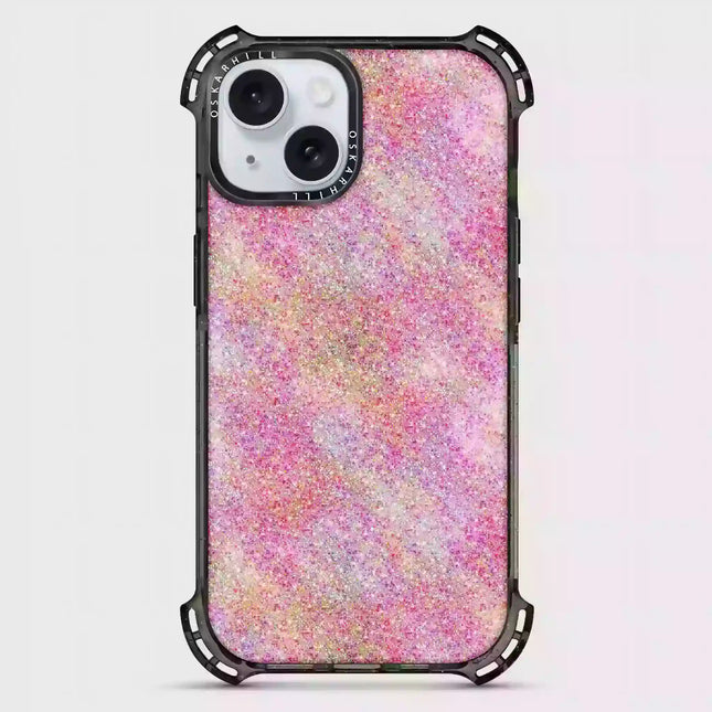 iPhone 15 Plus Case Bounce — Pink Glitter