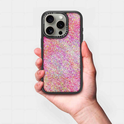 iPhone 15 Pro Case Elite — Pink Glitter