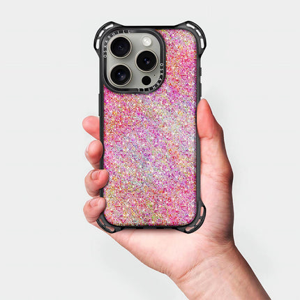 Coque iPhone 13 Pro Bounce — Paillettes roses