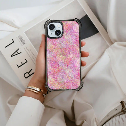 Coque iPhone 13 Mini Bounce — Paillettes roses