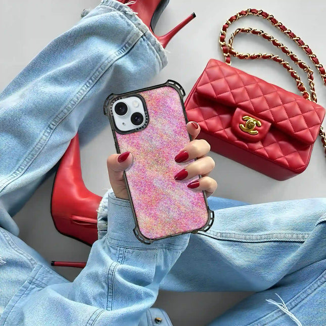 iPhone 13 Case Bounce — Pink Glitter