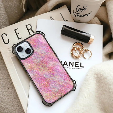 iPhone 15 Case Bounce — Pink Glitter