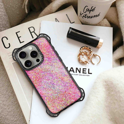 iPhone 16 Pro Max Case Bounce — Pink Glitter