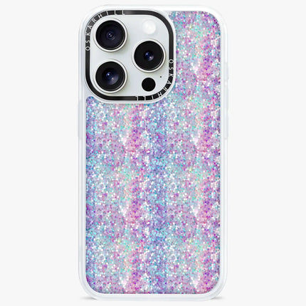 iPhone 14 Pro Case Classic — Pastel Purple-Blue Glitter