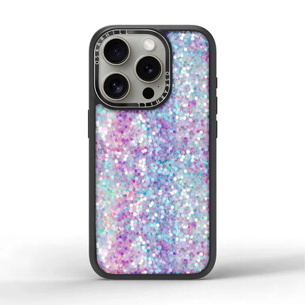 iPhone 15 Pro Case Elite — Pastel Purple-Blue Glitter