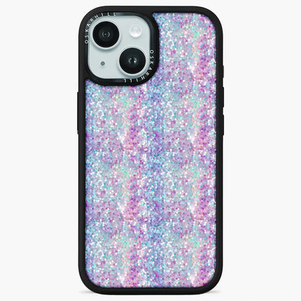 Coque Elite pour iPhone 13 Mini — Paillettes violet-bleu pastel