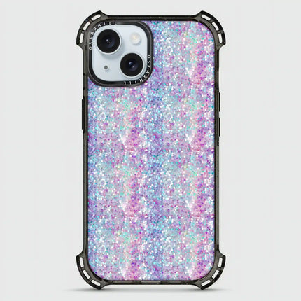 iPhone 13 Case Bounce — Pastel Purple-Blue Glitter