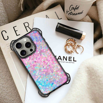 iPhone 13 Pro Case Bounce — Pastel Multicolor Glitter